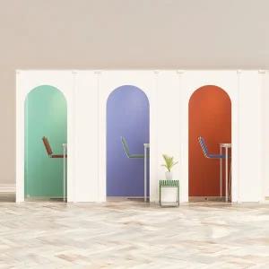 [라운드라운드]모듈러 시스템 조립식 아치 셀프 가벽 무철거