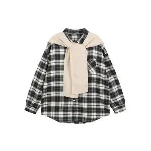 [갤러리아] LAP 숄세트 체크남방 AR1WBS40