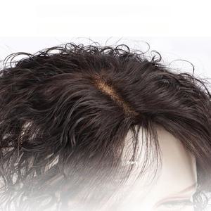 여자 인모 정수리 탈모탑커버 커버 파마 볼륨 중년여성 가르마 수제 붙임머리 웨이브