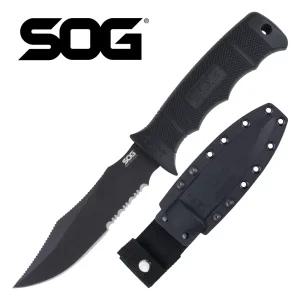 SOG 소그 정식수입 SEAL PUP ELITE 씰 펍 블랙 Tini 서레이션 군인 야전 픽스드 블레이드 카이덱스 쉬스 서바이벌 캠핑칼 EDC 아웃도어 E37T-K