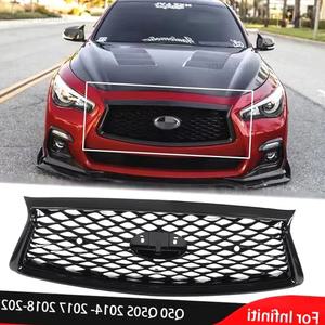 인피니티 Q50 Q50S 14-22 전면 상단 범퍼 후드 레이싱 그릴 공기 흡입 호환