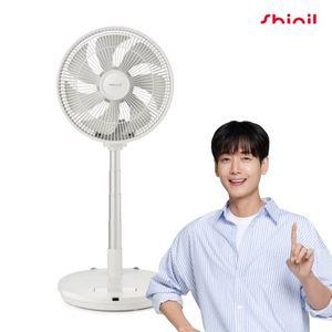 (25년 출시 최신상)신일 BLDC 하이브리드 12인치 무선 폴딩팬 아이보리 1세트(SIF-FD12IV)