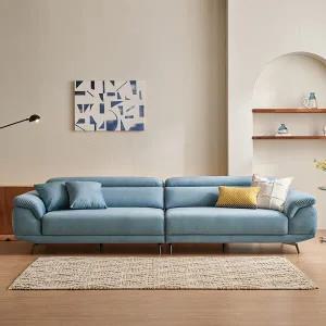 [시트앤모어] 스카이 4인 리클라이너 모션 슬라이드 패브릭 무빙 소파