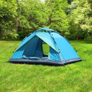 [JHQS0RYC_53D4]캠핑 오토 간편텐트 (블루) a 2~3인용