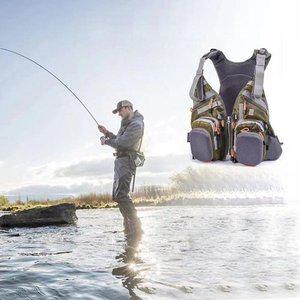 [JHL5N529_53DF]바다 민물 낚시 조끼 부력 구명 낚시복