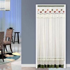 레이스 가림막 방문 주방 문가리개커튼 80x200cm (3Yi8H)