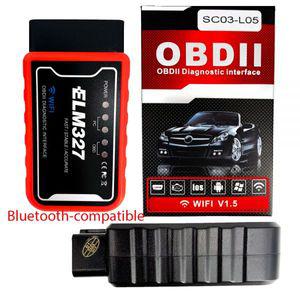 자동차 스캐너 차량 점검기 진단기 공구 OBD2 II 블루투스 ELM327 와이파이 V1.5 ELM 327 PIC18F25K80 버전