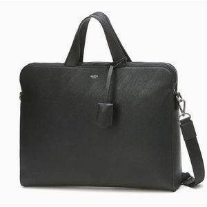[NS홈쇼핑][헤지스ACC] 블랙 남성 로고배색 가죽 서류가방 HJBA1F412[35190850]
