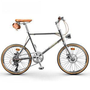 클래식 미니벨로 자전거 변속 통근용 20인치