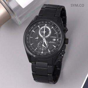 [시티즌] AT8265-81E 퍼페츄얼캘린더 라디오컨트롤 에코드라이브 남자 메탈 손목시계 c