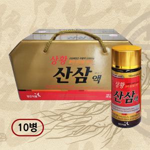 영진약품 상황 산삼배양근액 100ml x 10병 선물세트 상황버섯 홍삼 드링크