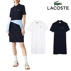 라코스테 여성 릴렉스핏 카라 반팔 원피스