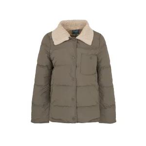 [크로커다일레이디]니트 카라 탈부착 덕다운 패딩 점퍼_CLDWDW101