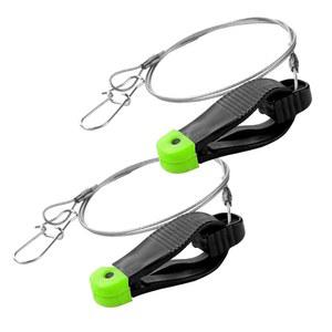 2pcs 파워 그립 플러스 라인 릴리스, 스냅 릴리스 클립 다운리거 릴리스 클립으로 플래너 보드 트롤링 낚시용 클립 18인치 리더 출시