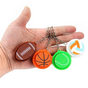 피젯토이 키캡 키링 축구공 야구공 농구공 배구공 테니스공 6종 스포츠공 누르는 키덜트 장남감 열쇠고리
