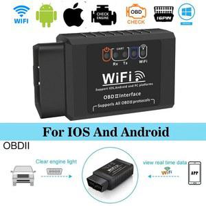 OBD2 WIFI ELM327 스캐너 리더 감지기 자동차 오류 진단 코드 도구 V1 안드