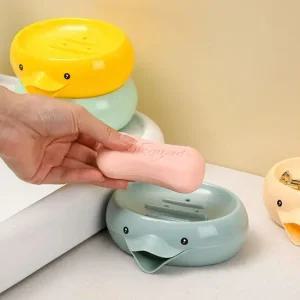 자동 물빠짐 캐릭터 비누 트레이 그린 비누보관 비누대 비누케이스 비누거치대 비눗갑