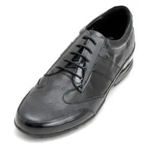 2.5cm~6.5cm 키높이 조절가능 천연면피소가죽 맞춤수제화 MARU-41021(BK)