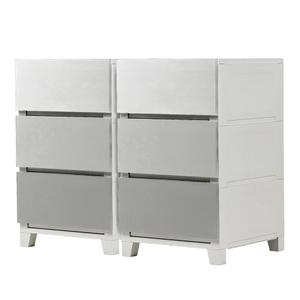 2개세트 국내제작 캔버스 3단 플라스틱 서랍장 수납장 장난감 속옷정리함 침실서랍장