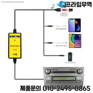 자동차 오디오 USB AUX 입력 CD에서 디지털 MP3 음악 어댑터 도요타 혼다 폭스바겐 아우디 마쓰다용