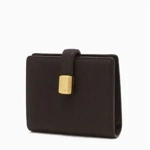 [NS홈쇼핑][헤지스ACC] HIWA5F631D3 버건디 H-NUT 장식 소가죽 반지갑[35373790]