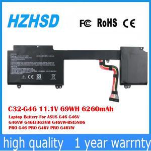 C32-G46 11.1V 69WH 6260mAh 노트북 배터리 ASUS G46 G46V G46VW G46EI363VM G46VW-BSI5N06 PRO G46 PRO G4