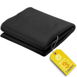 SAVUK 스피커 그릴 천 원단 3D 메쉬 어쿠스틱 박스 커버 통기성 수리 카펫 서브우퍼 교체용 가정용 및 자동차용 블랙(블랙, 20인치 x 59인치)