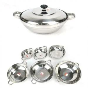 제작 스텐 27종 매운탕 감자탕 부대찌개 칼국수 수제비 국수전골 냄비 양수 전골냄비 뚜껑 포함