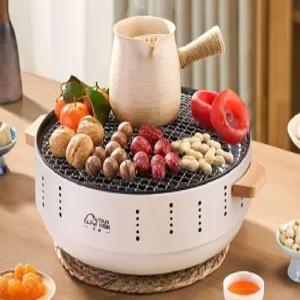 야끼니꾸 미니화로 캠핑 숯불 그릴 가정용 소고기 구이 스토브 실내 세트 휴대용