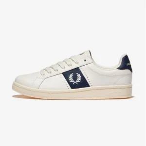 [그랜드스테이지] 프레디페리 FRED PERRY B721 레더 퍼프 / 브랜디드 B9304 SNOW WHITE(303)