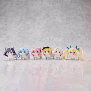NIKKE 승리의 여신 Doro Chibi 6pcs 피규어 세트 - 자동차 대시보드 장식, 팬을 위한 트렌디한 애니메이션