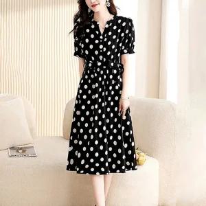 [루미루나]도트시어서커원피스+벨트(색상선택)