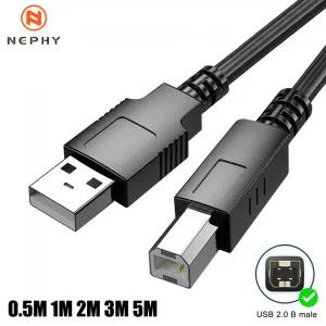 프린트케이블 프린터선 고속 USB A to B 케이블 캐논 브라더 HP 엡손 삼성 라벨 프린터용 전자 피아노 20