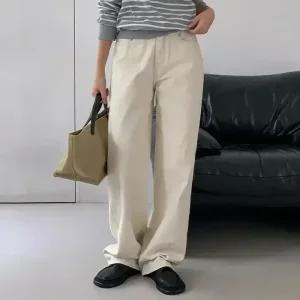 [코코블랑] 바벨 코튼 와이드 팬츠