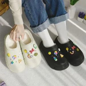 록스 따듯한 EVA 털 슬리퍼 2CLOR 털슬리퍼 실외화 사무실슬리퍼 겨울슬리퍼 겨울실내화