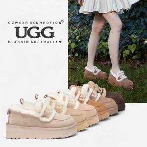 호주어그 오즈웨어 25FW 바이올렛 시어링 플랫폼 로퍼 모카신 OB939P