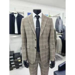 [지이크][F/W]MARLANE 수입원단 베이지 멜란지 클래식핏 정장F2157BEM_BP