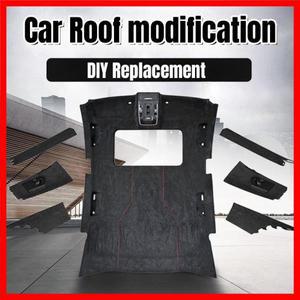 자동차 지붕 천장 천장재 자동차 시트 트럭 내부 개조 수리용 스웨이드 천장재 (스펀지 포함)