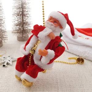 크리스마스 장식 움직이는 싼타 인형 줄타는산타 오브제