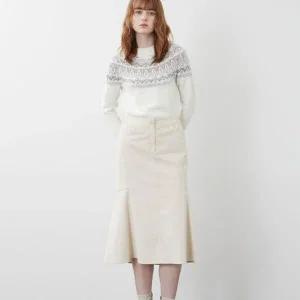 [올리비아로렌] HC03 머메이드 코듀로이 스커트 VVC DK3W 9271 (S41141021)