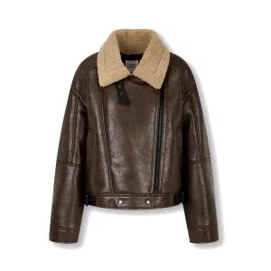 [롯데백화점]톰보이 카라배색 빈티지 무스탕 9175461982_isa