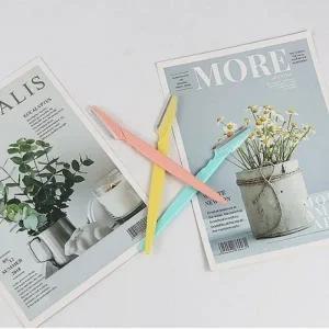 미니 파스텔 눈썹 정리칼 정리기 눈썹칼 면도기 수정칼 바리깡 눈썹빗 면도날 속눈썹