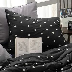 베개커버 도트 세미마이크로 베개 50x70 (블랙) (베개솜 별매) (WFK5PL1)