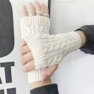 [콩심팥심]오픈핑거 니트 핸드워머 손목토시 겨울 좋은신축성 반토시