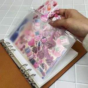 A5 속지 반투명 지퍼백 다이어리 6공 현금