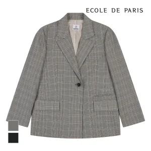 [에꼴드파리/드라로얄] 벨티드 체크 자켓_RB33WJAM09A