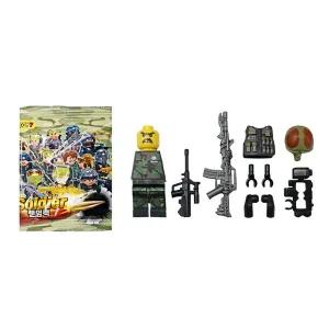 [셀러에이드]군인 피규어 만들기 블럭 랜덤팩 X24개 조립용 블록