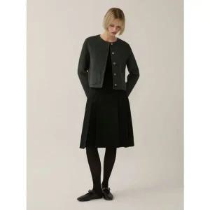 [리스트][겨울]베이직 크롭 핸드메이드 재킷[35510266]