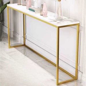 슬림 테이블 폭좁은 소파뒤 틈새 보조 금색 탁자 80x73x20 대리석