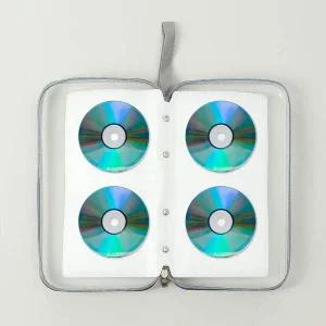 세이프 하드 CD 케이스 80장 반투명 cd파우치 공씨디케이스
